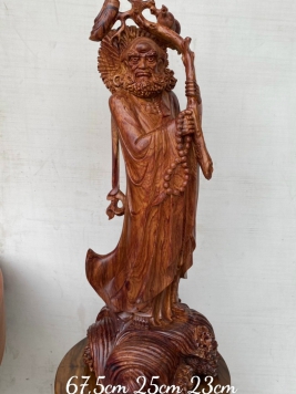 Đạt Ma gỗ cẩm vân đẹp 