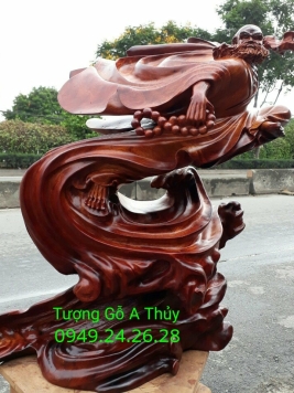 ĐẠT ĐI QUYỀN.  gỗ Hương Việt,  kt 61cm 56cm 35cm 