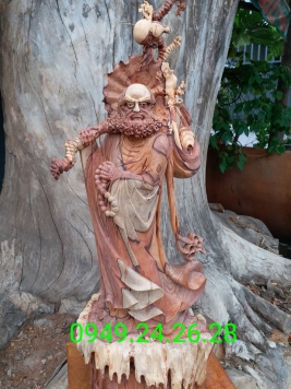 Đạt Ma Quá Hải gỗ Cẩm chỉ .