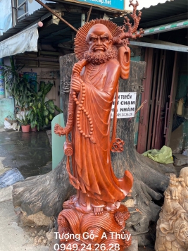 Đạt Ma Quá Hải. Gỗ gõ đỏ 