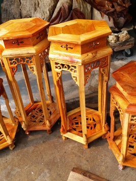 Đôn kê tượng gỗ hương . kt mặt 32cm cao 60cm và 80cm