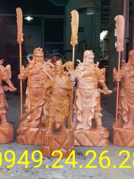 Quan Công Trấn Ải . gỗ Hương đỏ . giá buôn 