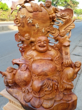 Tượng gỗ Di Lặc