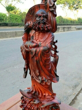 Đạt ma quá hải - Gỗ Trắc quý hiếm - 72cm x 28cm x 18cm