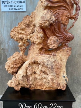 Đạt Ma Đi Quyền gỗ nu hương.