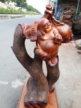 Đạt ma Nu dổi đá - 75cm x 30cm x 26cm