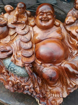 Di lặc ngồi - Gỗ Hương