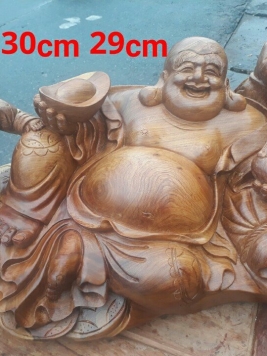 Di Lặc nhị phúc - Gỗ Hương