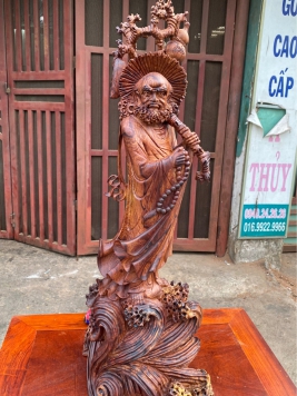 Đạt Ma Qúa Hải . Gỗ Cẩm chỉ 