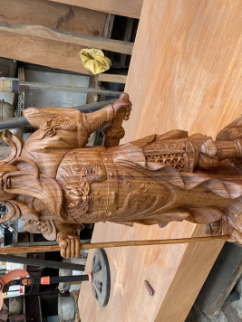 Quan công cao 70cm gỗ hương đỏ