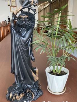 Đạt Ma Quá Hải gỗ Mun Sừng qúy hiếm 