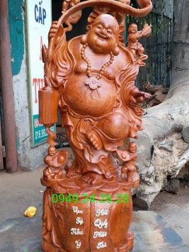 Đi Lạc đứng bao tiền.   Gỗ Hương đá . Kt 100cm 36cm 32cm 