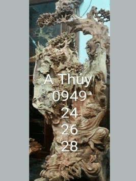 Đạt Ma hàng long - Gỗ Hương - cao 132cm