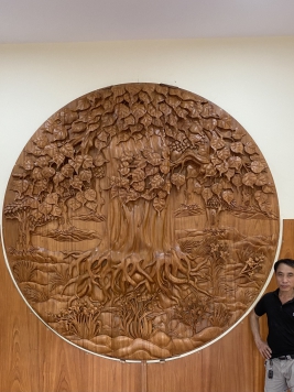 Thi công ko gian thờ cho khách 