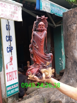 Đạt Ma Sư Tổ gỗ Trắc mini . 