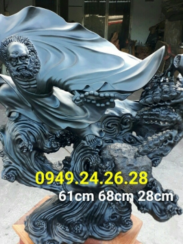 Đạt Ma Gỗ Mun Sừng Quý Hiếm.  