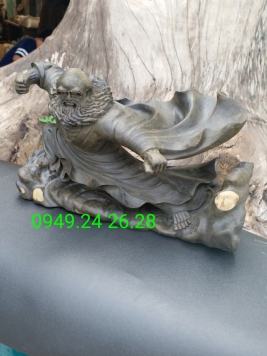 Đạt Ma gỗ Mun Sừng quy hiếm  . Kt 31cm 18cm 13cm 