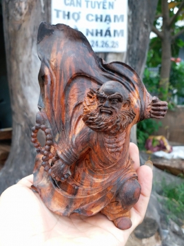 Đạt Ma Sư Tổ gỗ Trắc mini