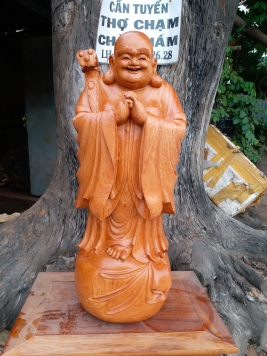 Đi Lạc chúc Phúc ... kt 81cm 32cm 26cm  gỗ Hương Đá 