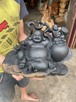 Di Lạc gỗ Mun Sừng quý hiếm 