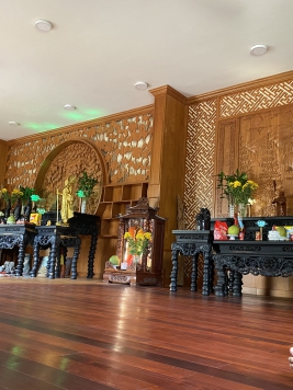 Hoàn thiện ko gian thờ cho khách 