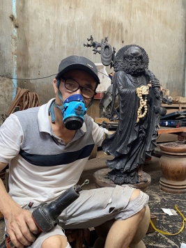 Chế tác Tượng Đạt Ma 